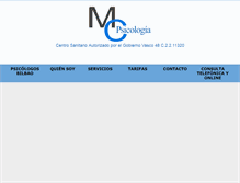 Tablet Screenshot of bilbaopsicologo.com